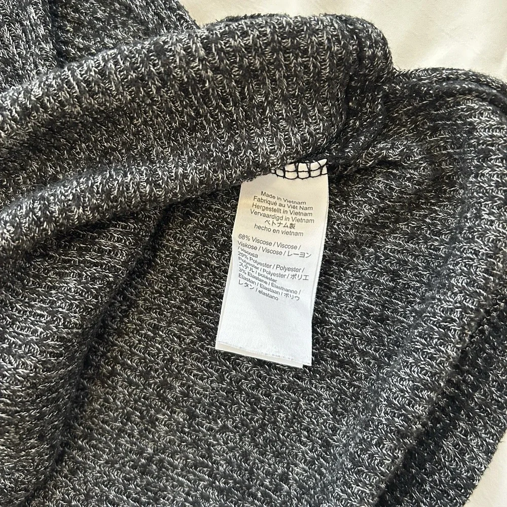 J Crew Relaxed Roll Neck Tunic Sweater Loose ‎ Charcoal Marbled Woman's M EUC